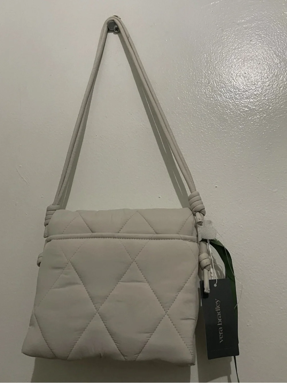Vera Bradley Featherweight Baird Hipster Crossbody Bag Pumice Stone NWT